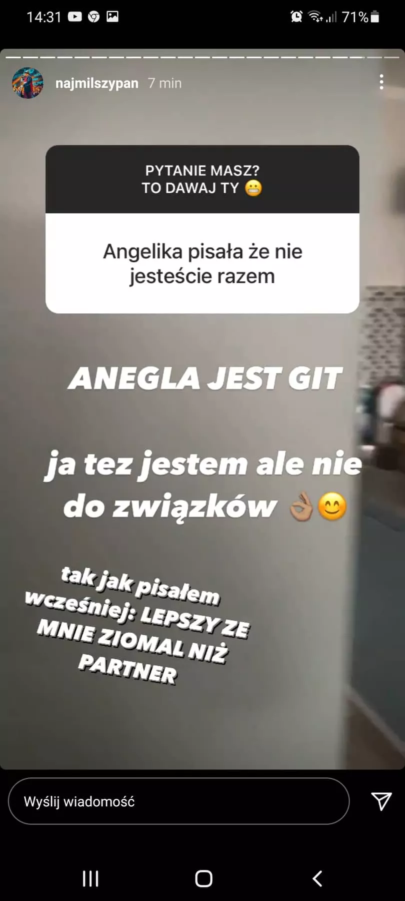 Angelika Żmijewska (Top Girls) i Miły Pan szczerze o swoim związku! Szokujące wpisy pojawiły się na obu profilach
